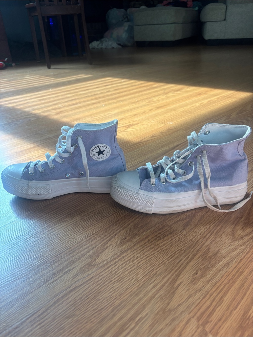 Converse High Top Platform Sneakers - Light Lavender - Picture 2 of 6